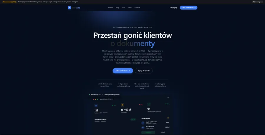 BillFacto — portal obiegu dokumentów B2B2B